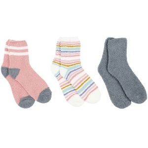 3 pack Fuzzy Slipper Socks